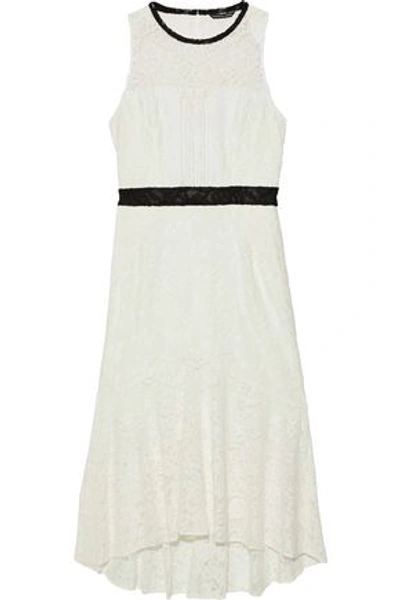 Marissa Webb Woman Sophia Open-back Fluted Corded Lace Midi Dress White