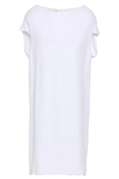 Marni Washed-silk Dress In White