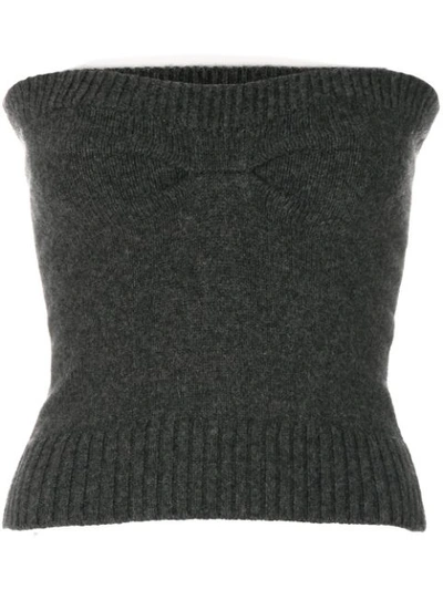 Isabel Marant Strapless Knit In Green