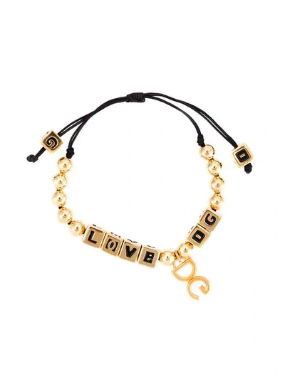 Dolce & Gabbana Love Dg Bracelet In Metallic