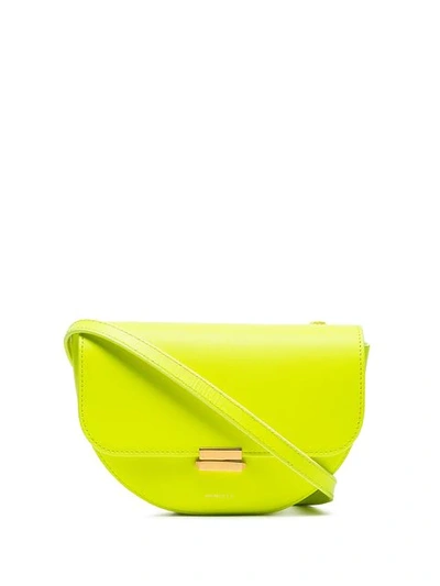 Wandler Neon Yellow Anna Flap-top Leather Belt Bag