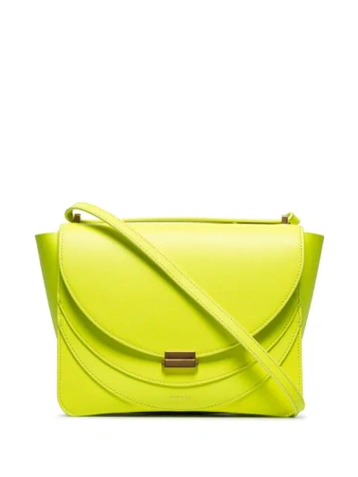 Wandler Neon Yellow Luna Leather Shoulder Bag