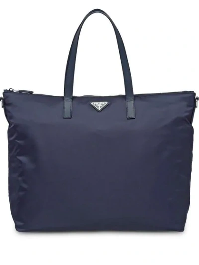 Prada Nylon Bag In Blue