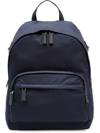 Prada Technical Fabric Backpack - Blue