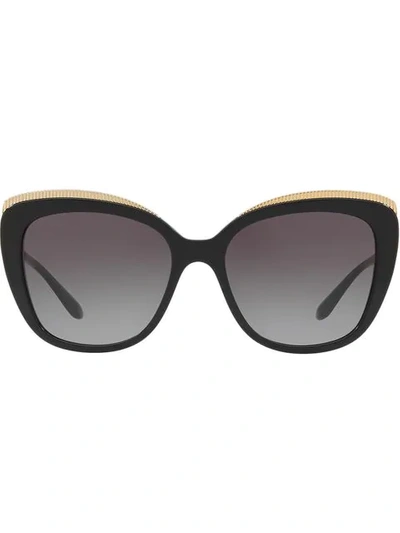 Dolce & Gabbana Cat Eye Sunglasses In Schwarz