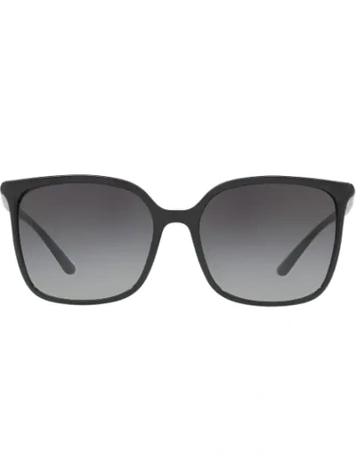Dolce & Gabbana Oversized Square Tinted Sunglasses In Schwarz