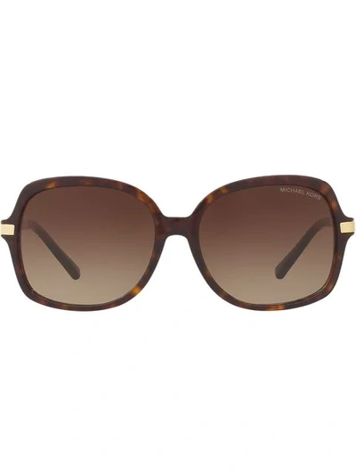 Michael Kors Oversized Tinted Sunglasses In Braun