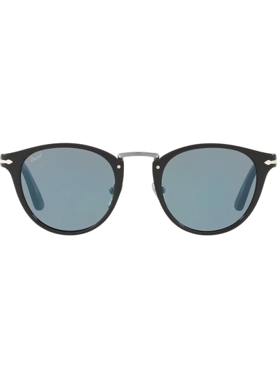 Persol Round Sunglasses In Black