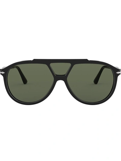Persol Aviator Sunglasses In Black