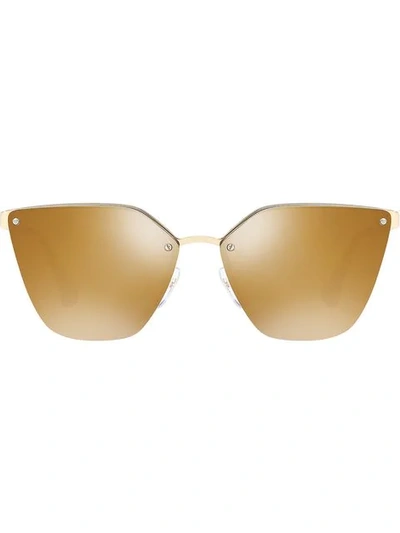 Prada Cat-eye Sunglasses In Metallisch