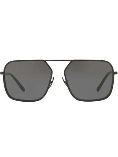 Dolce & Gabbana Square Tinted Sunglasses In Schwarz