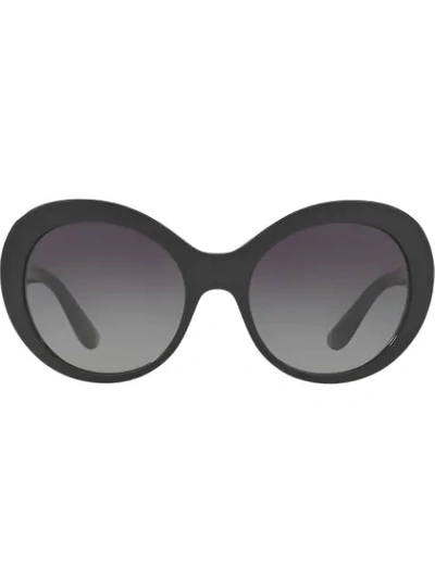 Dolce & Gabbana Oversized Sunglasses In Schwarz