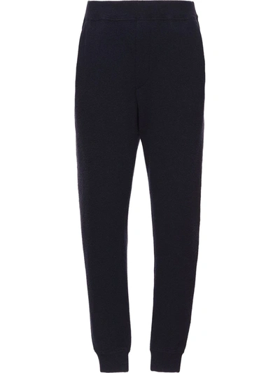 Prada Linea Rossa Logo Detail Track Pants In Black