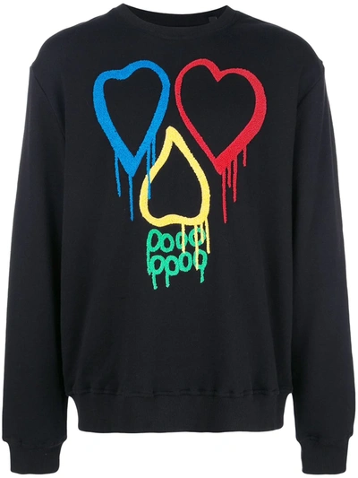 Haculla Rainbow Love Sweatshirt In Black