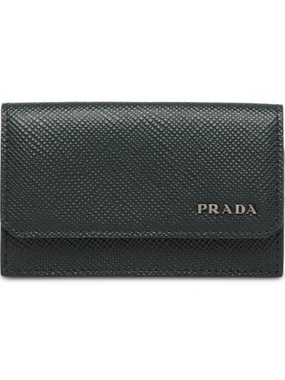 Prada Logo Cardholder - Schwarz In Black