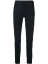 Isabel Marant Skinny Pinstripe Trousers In Black