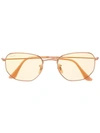 Ray Ban Rb3548n Hexagonal Sunglasses In Gelb