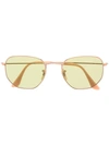 Ray Ban Rb3548n Hexagonal Sunglasses In Gold