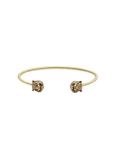 Gucci Le Marché Des Merveilles Cuff Bracelet In 18k Yellow Gold