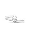 Gucci Running R Stacking Ring In White Gold