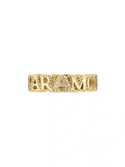 Gucci 18kt Yellow Gold The Aveugle Par Amour Ring In 8000