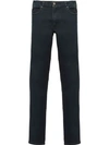 Prada Ausgeblichene Skinny-jeans In Blau