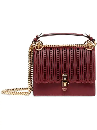 Fendi Kan I Small Bag In Red