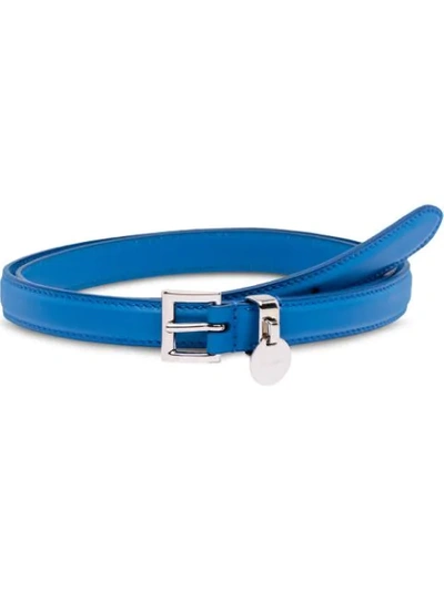 Prada Leather Belt In Blau