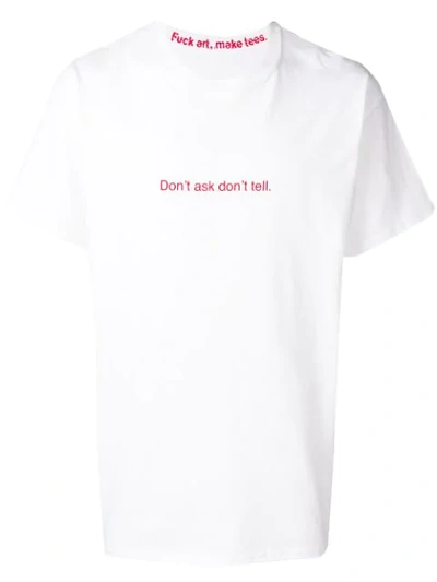 Famt F.a.m.t. Slogan Print T-shirt - 白色 In White