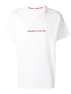 Famt Slogan Print T-shirt In White