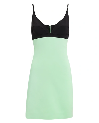 David Koma Contrast Bra Strappy Mini Dress