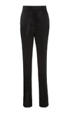 Helmut Lang Satin Tuxedo Skinny Pants In Black