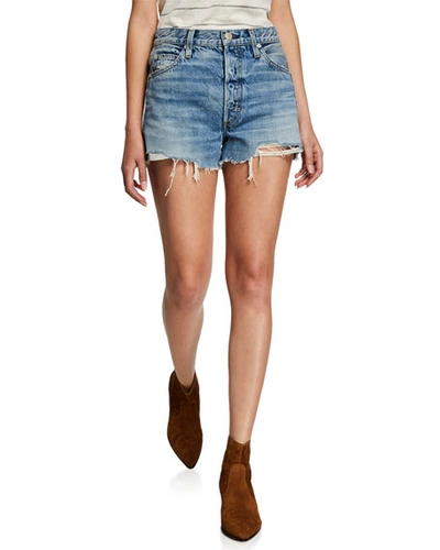 Amo Denim Loverboy High-rise Cutoff Shorts In Lucky In Love