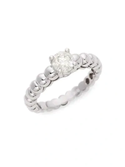 Saks Fifth Avenue 14k White Gold & Diamond Beaded Ring