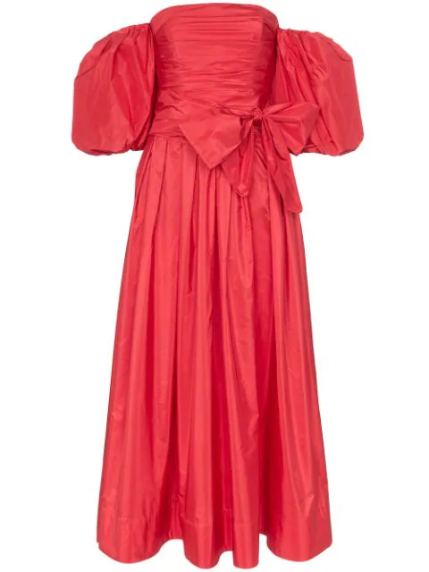 maison valentino red dress