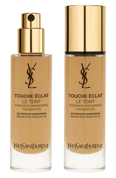 Saint Laurent Touche Eclat Le Teint Radiant Liquid Foundation Bd55 Warm Toffee 1 oz/ 30 ml In Bd55 Warm Toffee