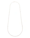 Mizuki 14k Gold Long Wrapped Necklace W/ Akoya Pearls