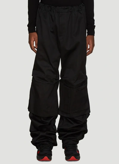 Raf Simons Wide Space Pants In Black