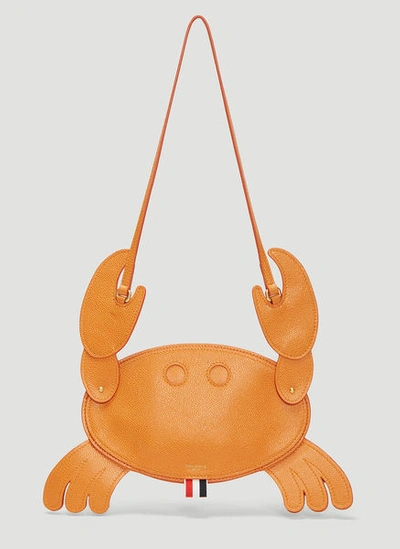 Thom Browne Crab Shoulder Bag In Orange