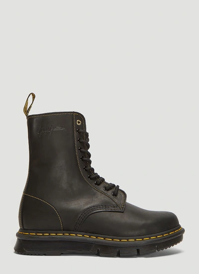 Yohji Yamamoto X Dr. Martens Lace-up Boots In Black