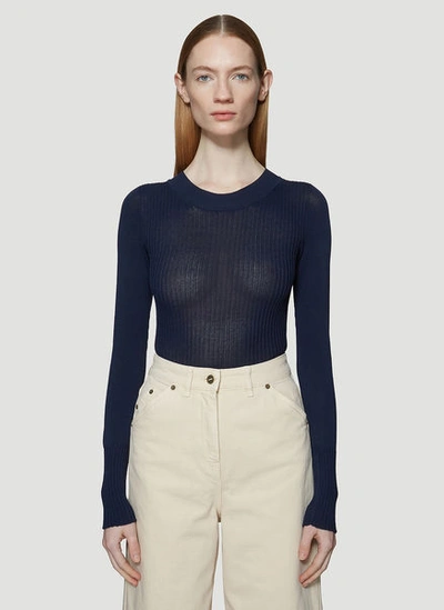 Jacquemus La Maille Stephanie In Blue In Navy
