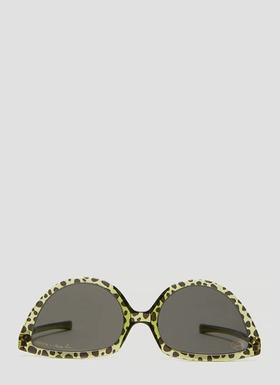 Mykita X Martine Rose Cat Eye Sunglasses In Green