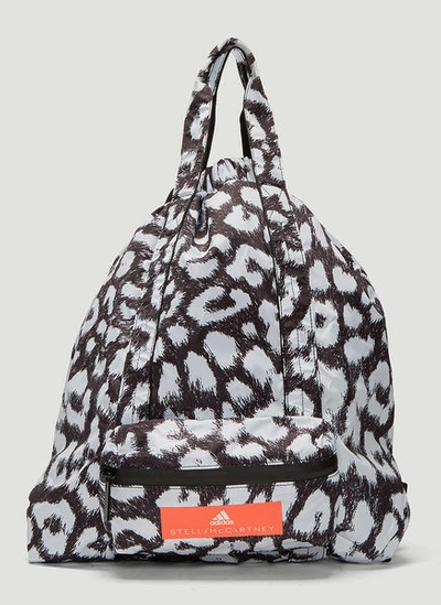 Adidas By Stella Mccartney Leopard Print Gym Sack In Grey | ModeSens