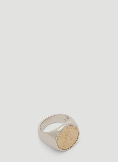 Tom Wood Angel Coin Ring In Gold