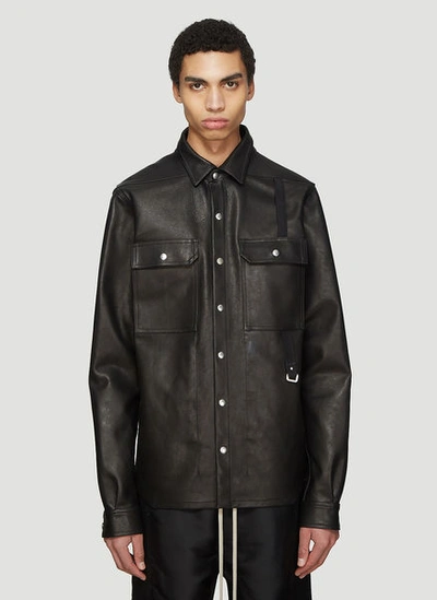 Rick Owens Babel Outer-shirt In Black | ModeSens