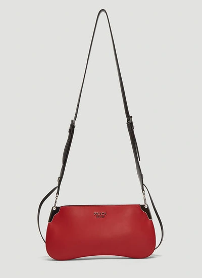 Prada Small Sidonie Saddle Bag In Red