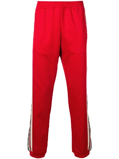 Gucci Oversize Technical Jersey Jogging Pant In Red