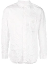 Yohji Yamamoto Crinkle-styled Shirt In White