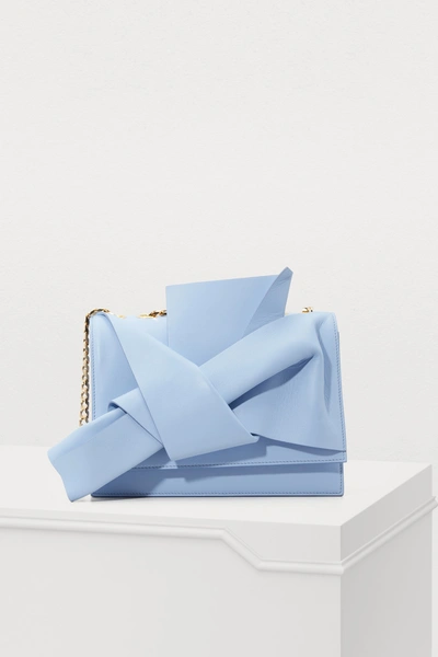 N°21 Shoulder Bag With Bow In Light Blue