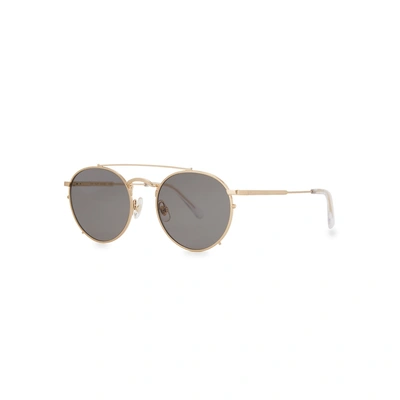 CRAP EYEWEAR THE TUFF SAFARI AVIATOR-STYLE SUNGLASSES 